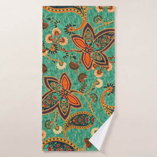ethnie butta design arrière - plan Motif à illustr (Serviette de bain)