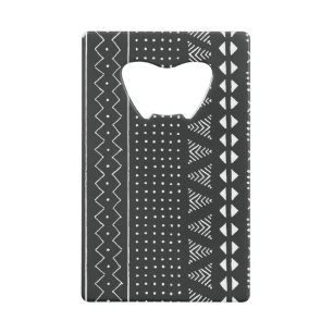 Ethnie tribale : motif noir blanc.