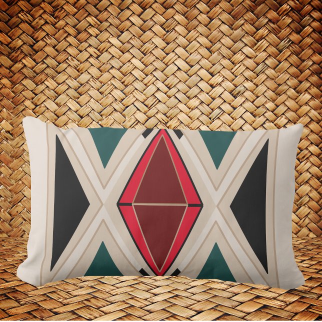 Ethno-Beige Green Outdoor Oreiller Boho (Créateur téléchargé)