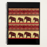 Ethno design elephants ornemental
