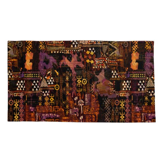 Ethno-jazz Kussensloop, King Size Kussensloop (Achterkant)