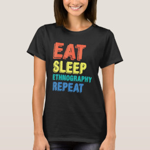 Ethnografie Ethnograaf Sociaal Onderzoek Anthropol T-shirt