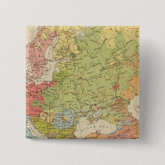 Ethnografisch Europa Vierkante Button 5,1 Cm (Voorkant)