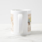 Ethnografische kaart van de wereld extra grote beker (Achterkant)