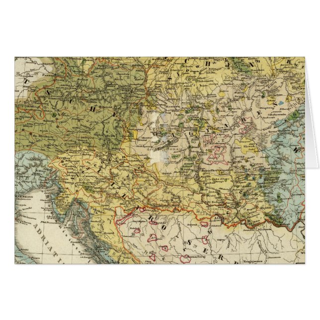 Ethnografische kaart van Europa (Voorkant Horizontaal)