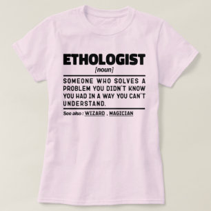 Etholoog zelfstandig naamwoord dierengedragsspecia t-shirt