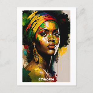 Ethopia Briefkaart - Wereld aan het Collectie van 