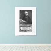 Etienne Bonnot de Condillac Canvas Afdruk (Insitu (Houten vloer))
