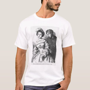 Etienne Lousteau spreekt met een actrice T-shirt