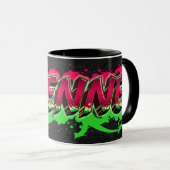Etienne Prénom Graffiti red Tasse (Devant droit)