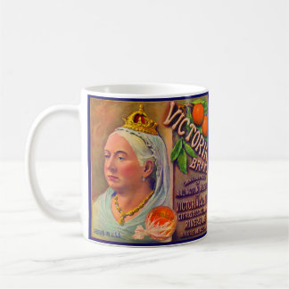 Etiket 1930-vruchten Victoria-sinaasappels Koffiemok