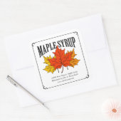 Etiket ahornstroop. (Envelop)