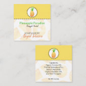 Etiket anananas Homemade Bath & Body Label | LABEL (Voorkant / Achterkant)