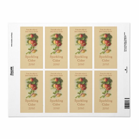 Etiket appelfles (Full Sheet)