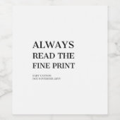 Etiket baby (Enkel label)