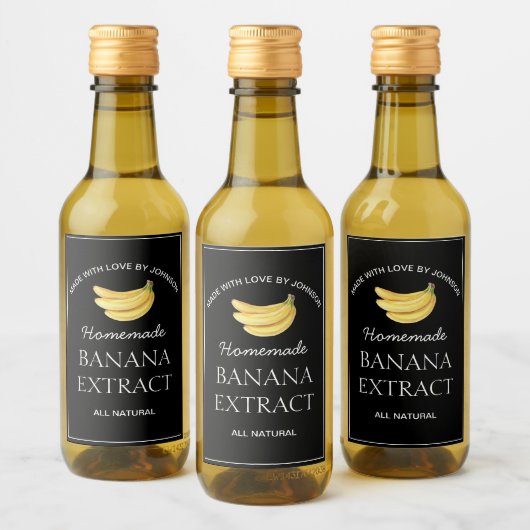 Etiket bananenextract (Flessen)