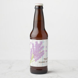 ETIKET BEER - lavendel, paars, bloem, floraal