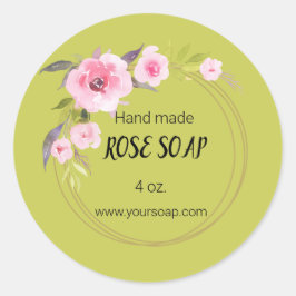 Etiket bewerkbaar Roos