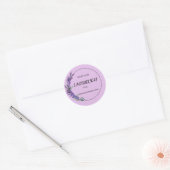 Etiket bewerkbare lavendel (Envelop)