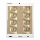 Etiket  bijenhonig honingbijen (Full Sheet)