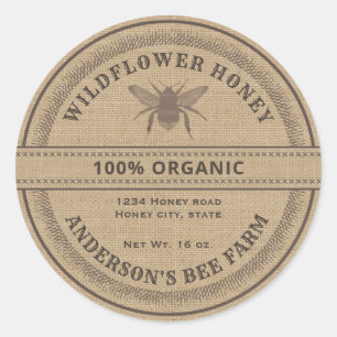 Etiket  bijenhoningpot