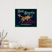 Etiket bijenkaas poster (Keuken)