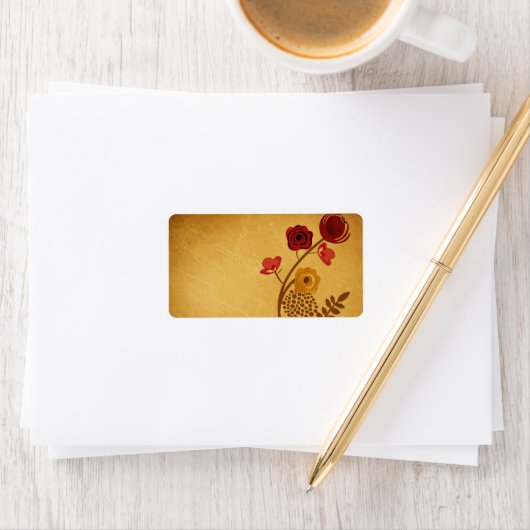 Etiket  bloemen (Insitu)