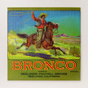 Etiket Bronco fruit uit de jaren 1920 Legpuzzel
