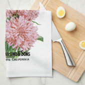 Etiket Button van de bachelor Theedoek (Quarter Fold)