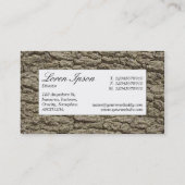 Etiket centrum - Bark 02 Visitekaartje (Achterkant)