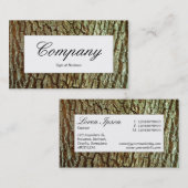 Etiket centrum - Bark 03 Visitekaartje (Voorkant / Achterkant)