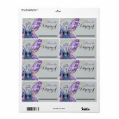 Etiket champignon Bord makelaarster (Full Sheet)