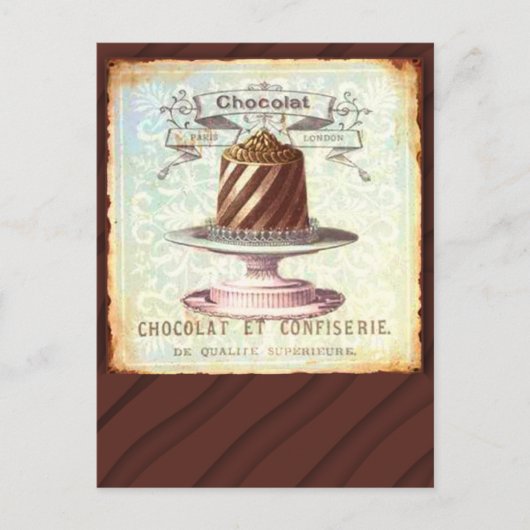 etiket Chocolat et Confiserie Briefkaart (Voorkant)