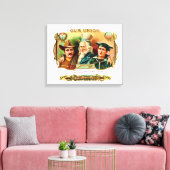 Etiket  doos van de Unie Canvas Afdruk (Insitu (Woonkamer))