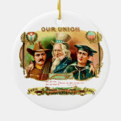 Etiket  doos van de Unie Keramisch Ornament (Achterkant)