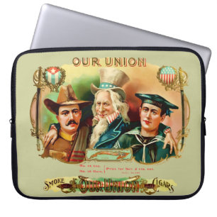 Etiket doos van de Unie Laptop Sleeve