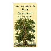 Etiket eikenboom Eigen bladwijzer (Voorkant)