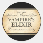 Etiket Elixir van Halloween  alchemy Vampire (Voorkant)