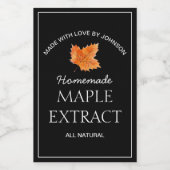 Etiket esdoornextract (Enkel label)