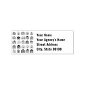 Etiket Estate Agent Rubberstempel (Afrduk)