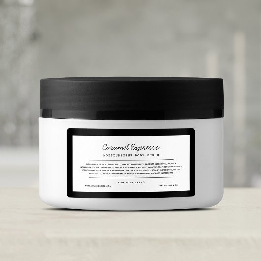 Etiket Etiket Ingrediënten Lijst Aangepaste Kleurs