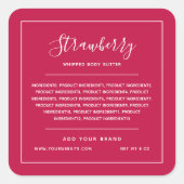 Etiket Etiket Lijst Witte rand Aangepaste kleuring (Voorkant)