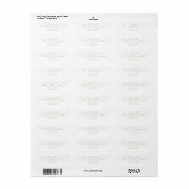 Etiket finity Love Monogram White Weddenschap (Full Sheet)