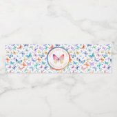 Etiket flesje Baby shower (Enkel label)