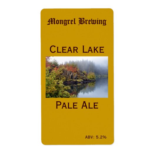 Etiket flesje bier (Voorkant)