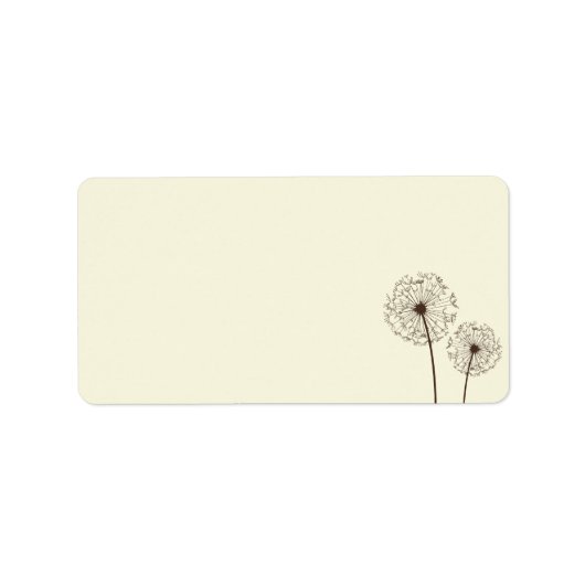 Etiket Floral adres (Voorkant)