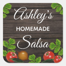 Etiket gepersonaliseerde Homemade Salsa