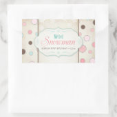 Etiket gesmolten Snowman Water Fles (Tas)