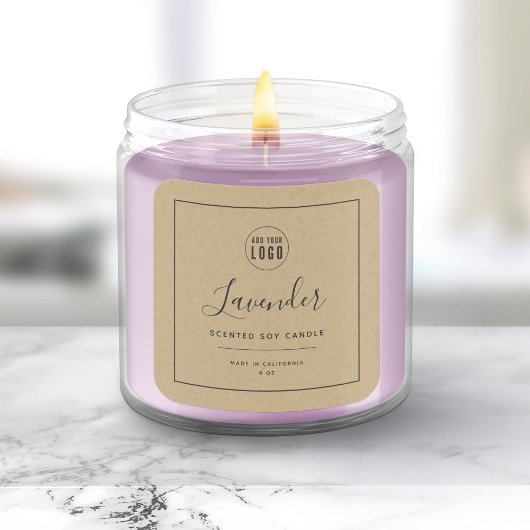 Etiket Grijze rand Kraft toevoegen