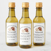 Etiket hazelnootextract (Flessen)